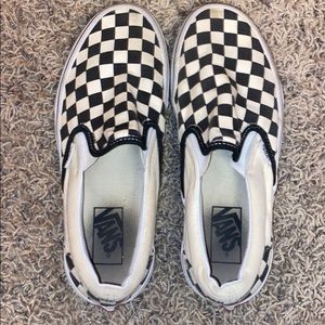 Checkerboard Slip-on Vans